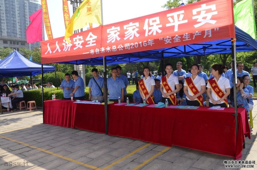自來水總公司參加2016年安全生產(chǎn)月咨詢日活動