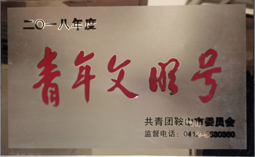 2018年度共青團(tuán)鞍山市委員會(huì)“青年文明號(hào)”
