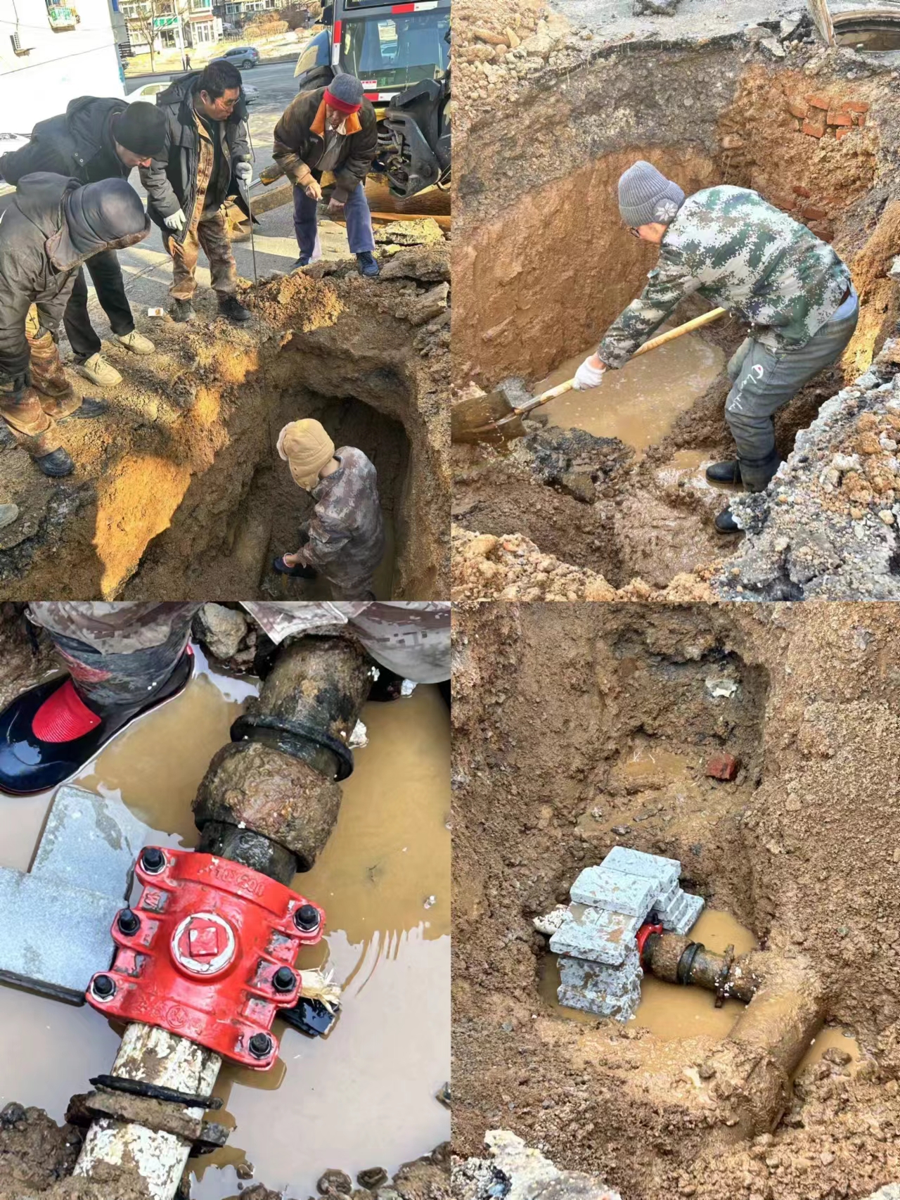 無畏嚴寒忙搶修 水務集團晝夜不停搶速度戰(zhàn)溫度保供水